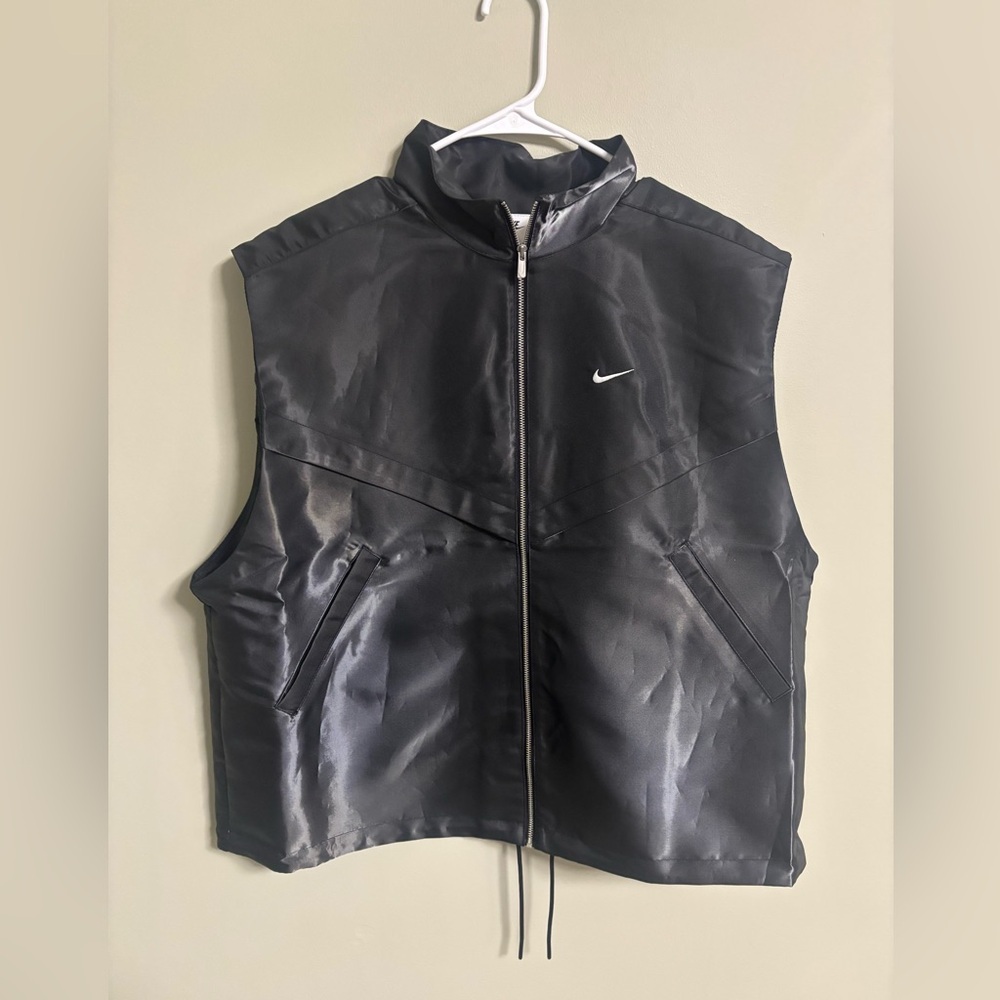 Nike Sportswear Windrunner Womens Shine Gilet Vest Oversized Size Large New - Picture 2 of 8
